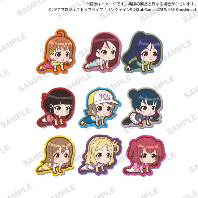 ラブライブ!スクールアイドルフェスティバル ALL STARS カプセルアクリルクリップ Aqours
