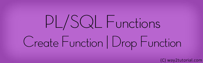 PL/SQL Functions