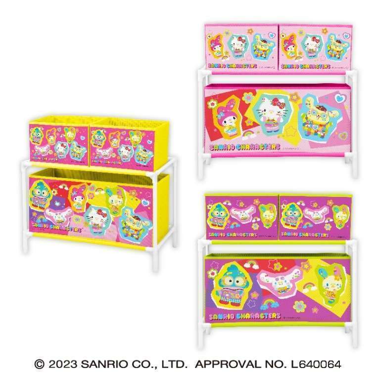 サンリオキャラクターズ デコラポップ3ボックス付き収納ケース