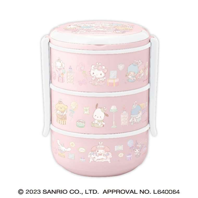 サンリオキャラクターズ ゆめふわ3段ピクニックランチボックス