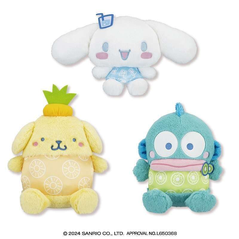 サンリオキャラクターズ フルーツポンチ柄おすわりドールBIGタイプ2
