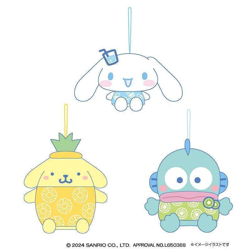 サンリオキャラクターズフルーツポンチ柄おすわりマスコットVol.2