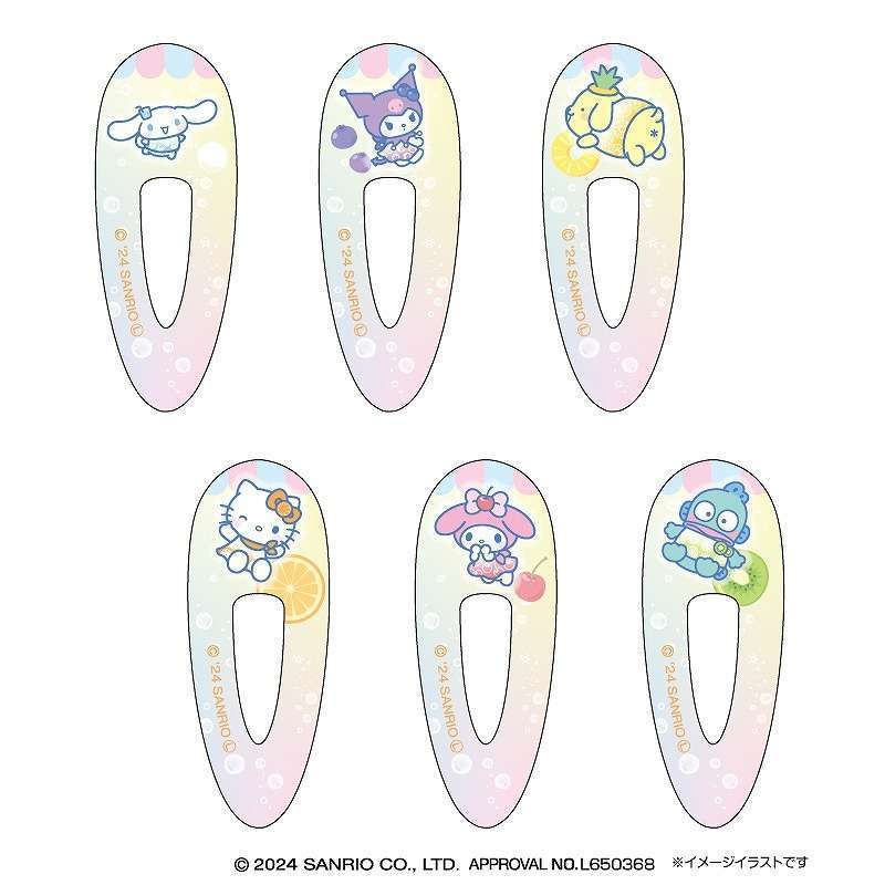 サンリオキャラクターズフルーツポンチ柄ヘアクリップ