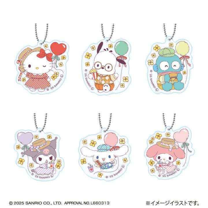 サンリオキャラクターズ さんさんぴくにっく！ミニアクリルキーホルダー