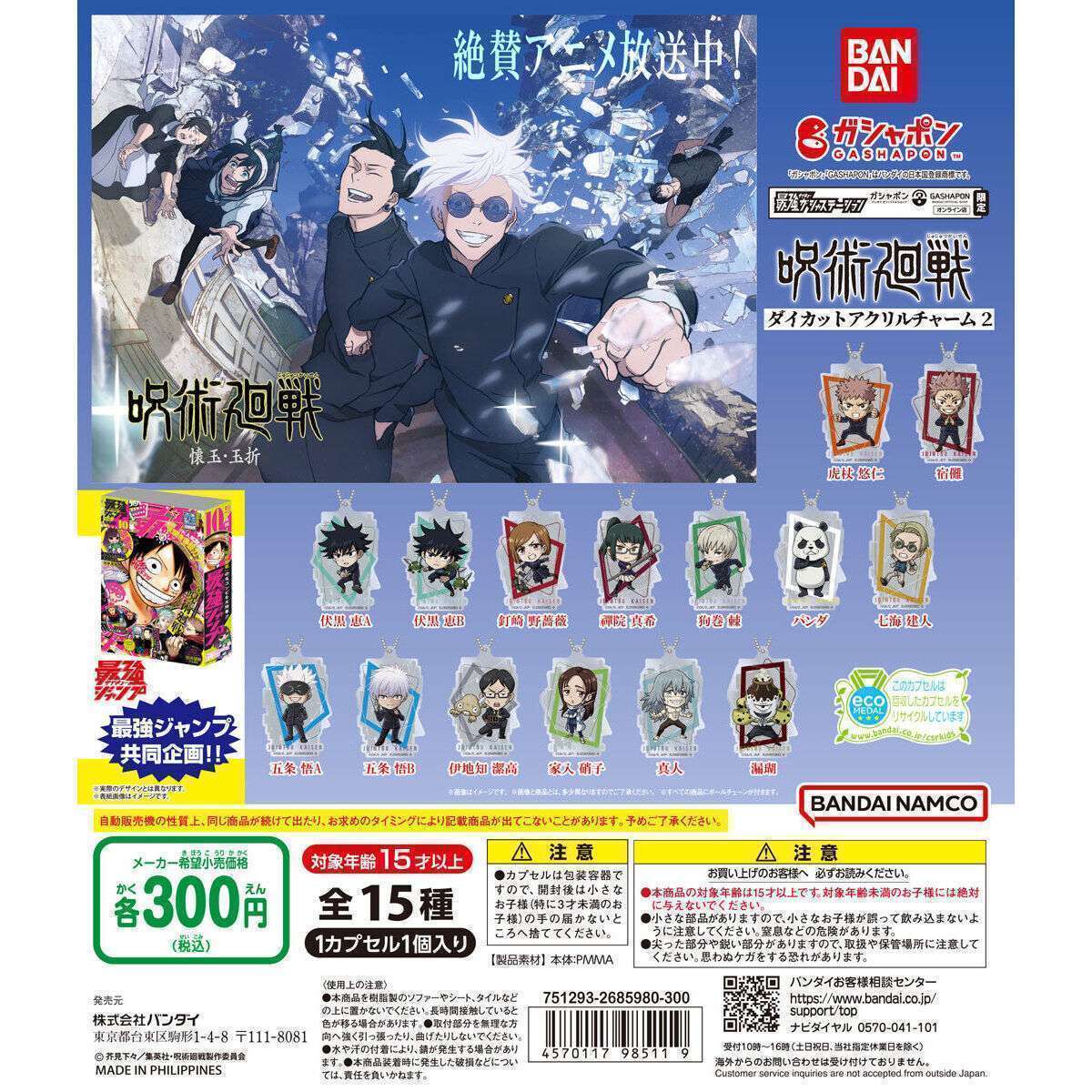 呪術廻戦 ダイカットアクリルチャーム2