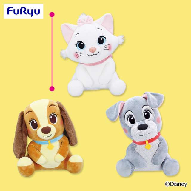 ディズニーキャラクター こてっとぺったん BIGぬいぐるみ～Cat＆Dogs～