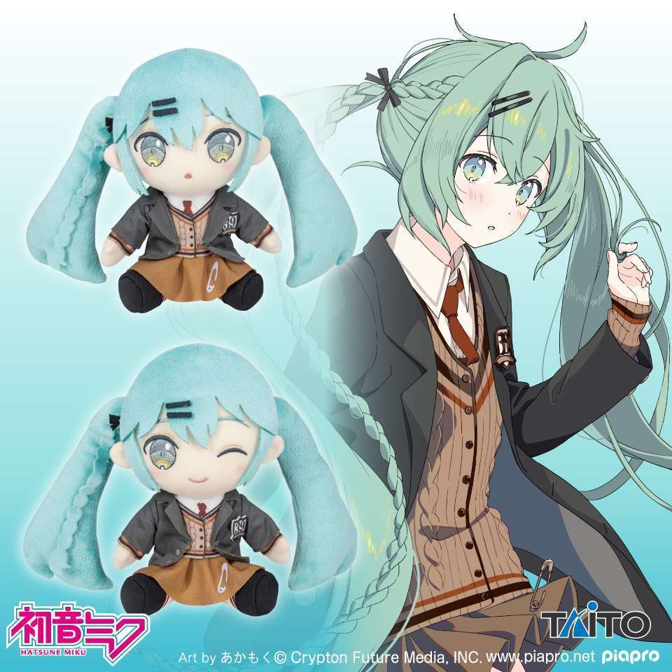 初音ミク　オリジナルぬいぐるみ　Fashion～Preppy～