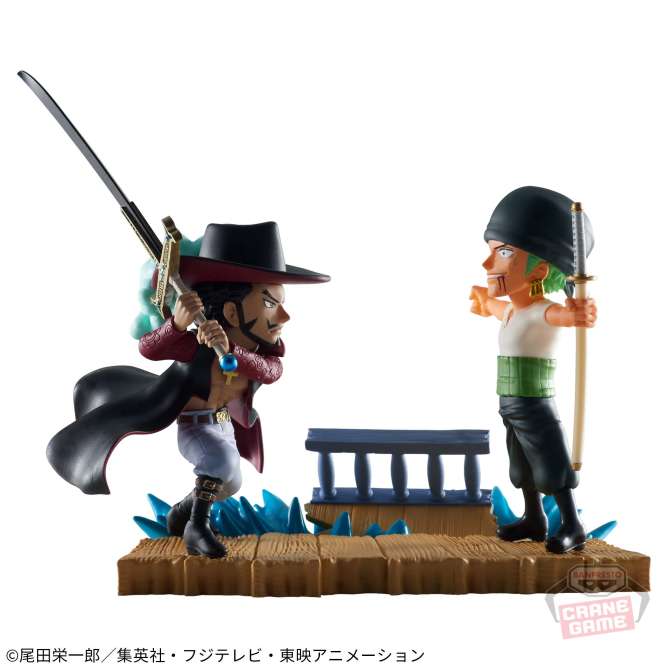 ワンピース ワールドコレクタブルフィギュア ログストーリーズ-ロロノア・ゾロVSジュラキュール・ミホーク-