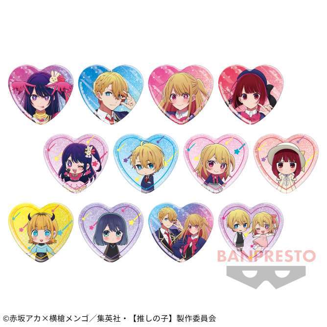 【推しの子】 ハート型ホログラム缶バッジ