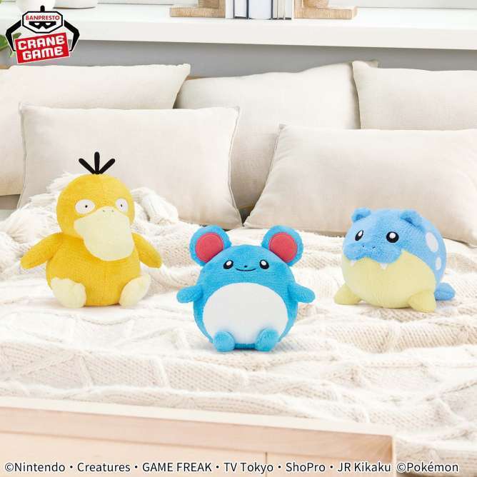 ポケットモンスター やさしいきもちぬいぐるみ~コダック・マリル・タマザラシ~