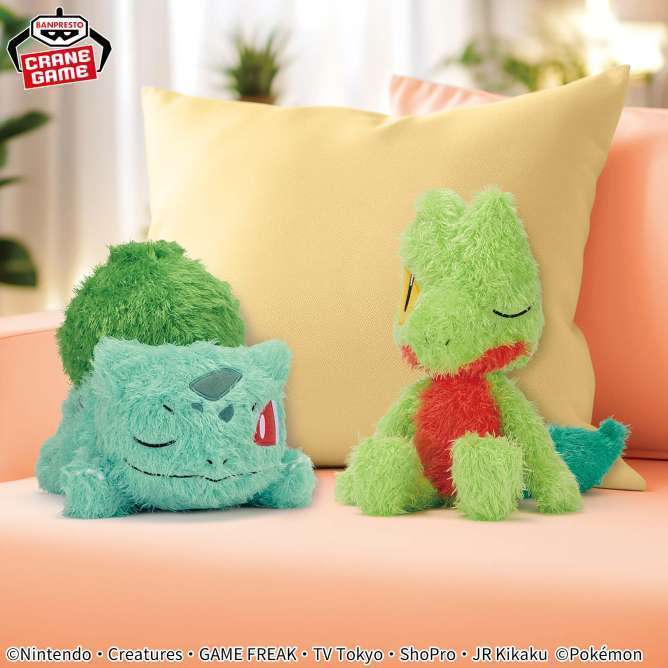 ポケットモンスター もふぐっと くつろぎタイムぬいぐるみ~フシギダネ・キモリ~