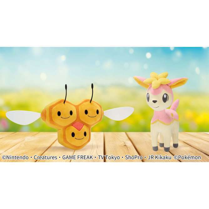 ポケットモンスター もふぐっとぬいぐるみ~ミツハニー・シキジカ(はるのすがた)~
