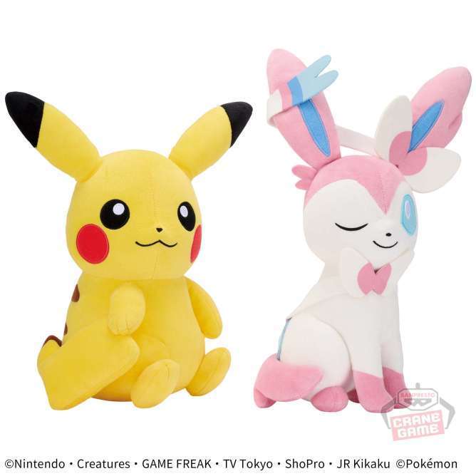 ポケットモンスター もふぐっと しっぽみてみて!ぬいぐるみ~ピカチュウ・ニンフィア~