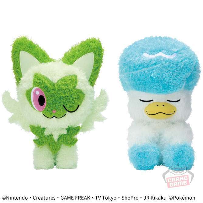 ポケットモンスター もふぐっと くつろぎタイムぬいぐるみ~ニャオハ・クワッス~
