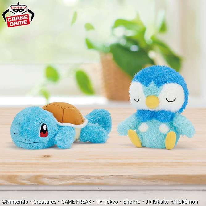 ポケットモンスター もふぐっと くつろぎタイムぬいぐるみ~ゼニガメ・ポッチャマ~