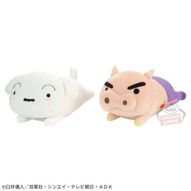 クレヨンしんちゃん ねそべりポーズぬいぐるみ~シロとぶりぶりざえもん~