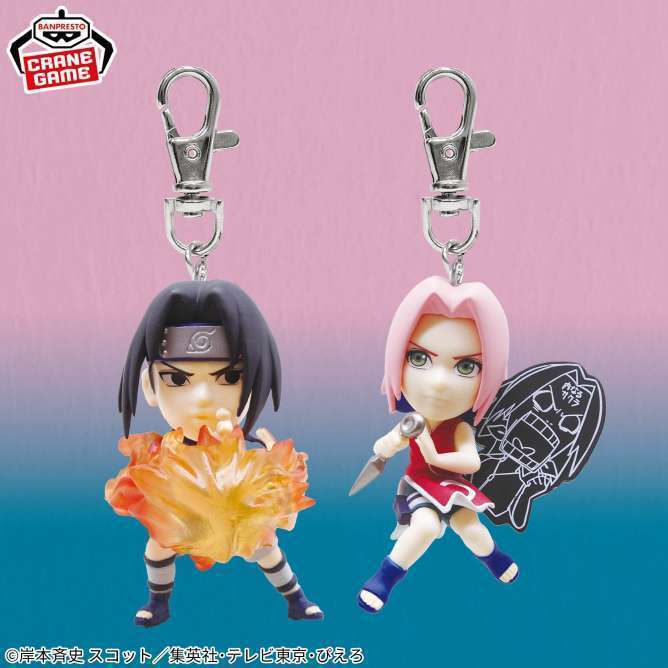 NARUTO-ナルト- フィギュアキーホルダー~うちはサスケ・春野サクラ~