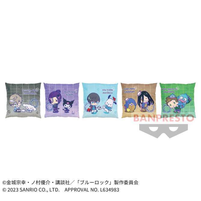 TVアニメ『ブルーロック』×サンリオキャラクターズ スクエアクッションvol.2