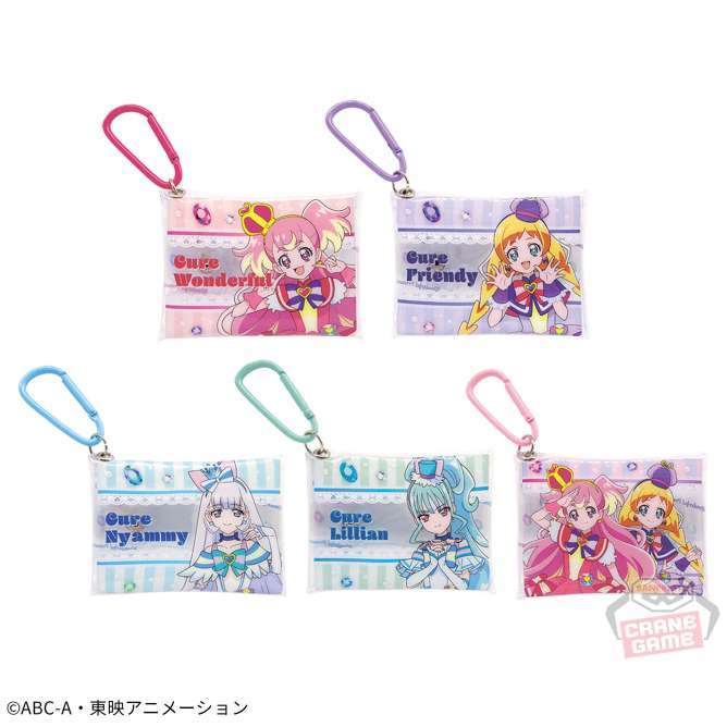 わんだふるぷりきゅあ! カラビナ付きミニクリアポーチ
