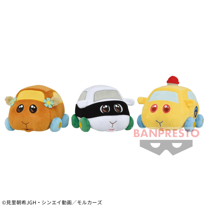 PUI PUI モルカー お目々うるっとぬいぐるみ~チョコ・覆面シロモ・パトモルカー~