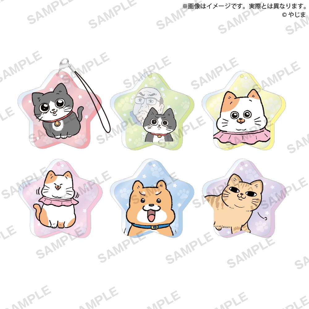 ねこに転生したおじさん　ジュエルアクリルストラップ