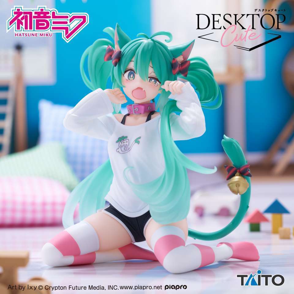 初音ミク Desktop Cute フィギュア ~猫耳Tシャツver.~