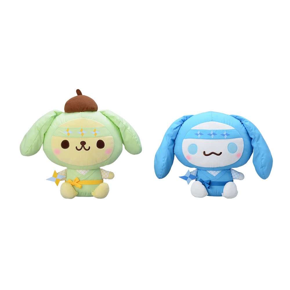 ゆるかわ サンリオキャラクターズ ポムポムプリン・シナモロール スペシャル忍者ぬいぐるみ