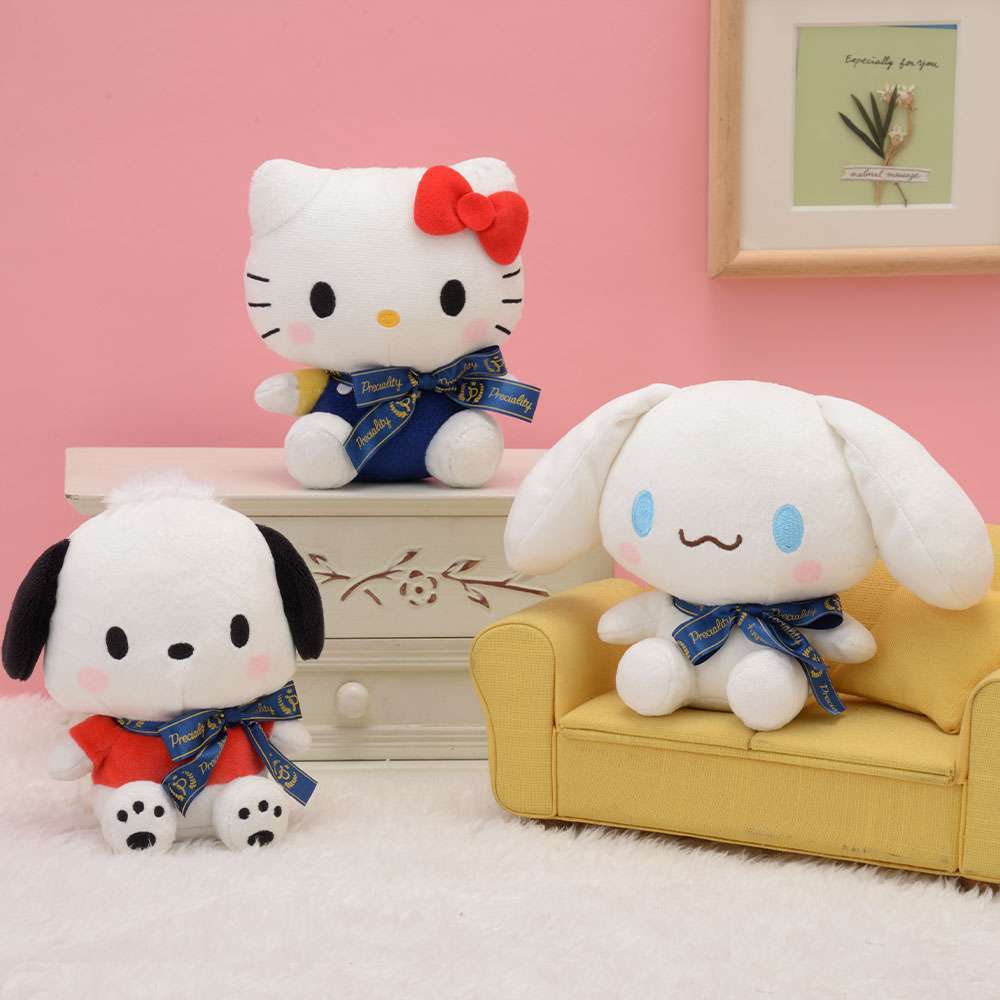 サンリオキャラクターズ　ハローキティ・シナモロール・ポチャッコ　Preciality　エクストラぬいぐるみ～ゆるかわデザイン～