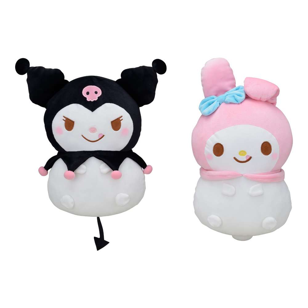 ゆるかわ サンリオキャラクターズ ぽちゃころりん マイメロディ・クロミ スペシャルぬいぐるみ