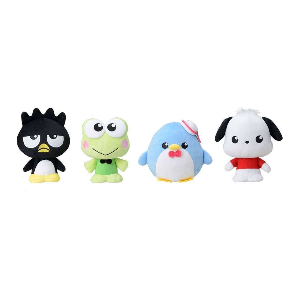 サンリオキャラクターズ moipon エクストラぬいぐるみ-ポチャッコ/タキシードサム/けろけろけろっぴ/バッドばつ丸ー