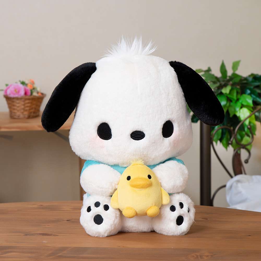 ゆるかわ　サンリオキャラクターズ　スペシャルぬいぐるみポチャッコピーチャンズのピヨといっしょ