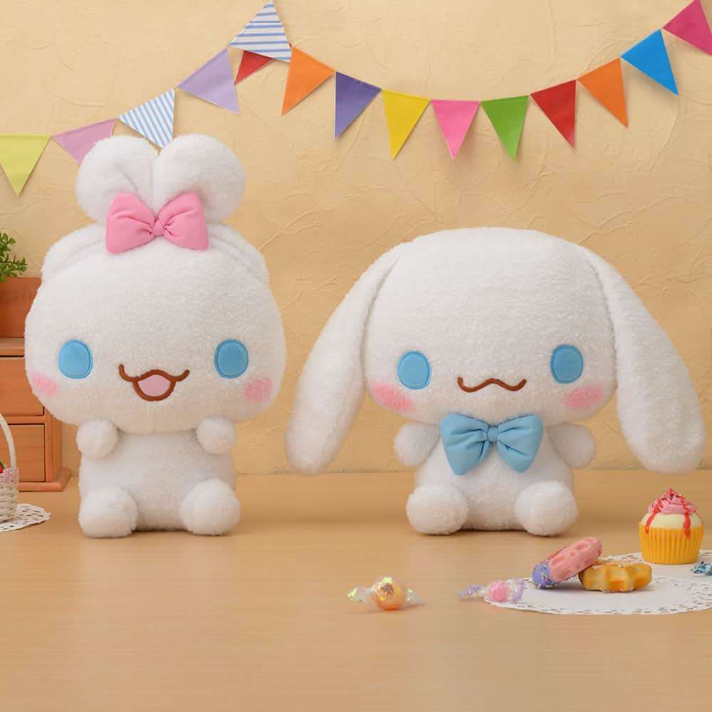 ゆるかわ　サンリオキャラクターズ　スペシャルおめかしリボンぬいぐるみシナモロール