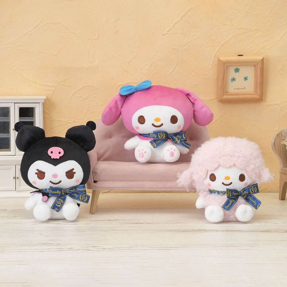 ゆるかわ　サンリオキャラクターズ　Preciality　モアプラスぬいぐるみ マイメロディ・クロミ・マイスウィートピアノ