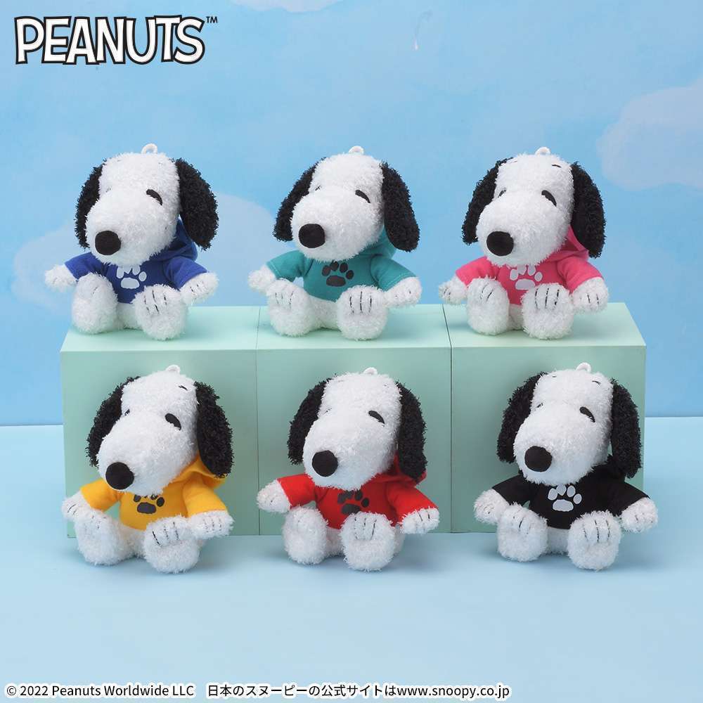 SNOOPY™ カラフルパーカーぬいぐるみ