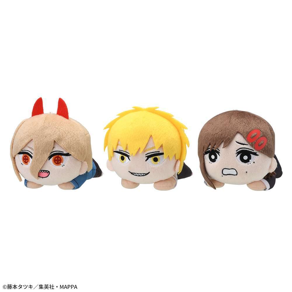 チェンソーマン 寝そべり モアプラスぬいぐるみデンジ&パワー&コベニ