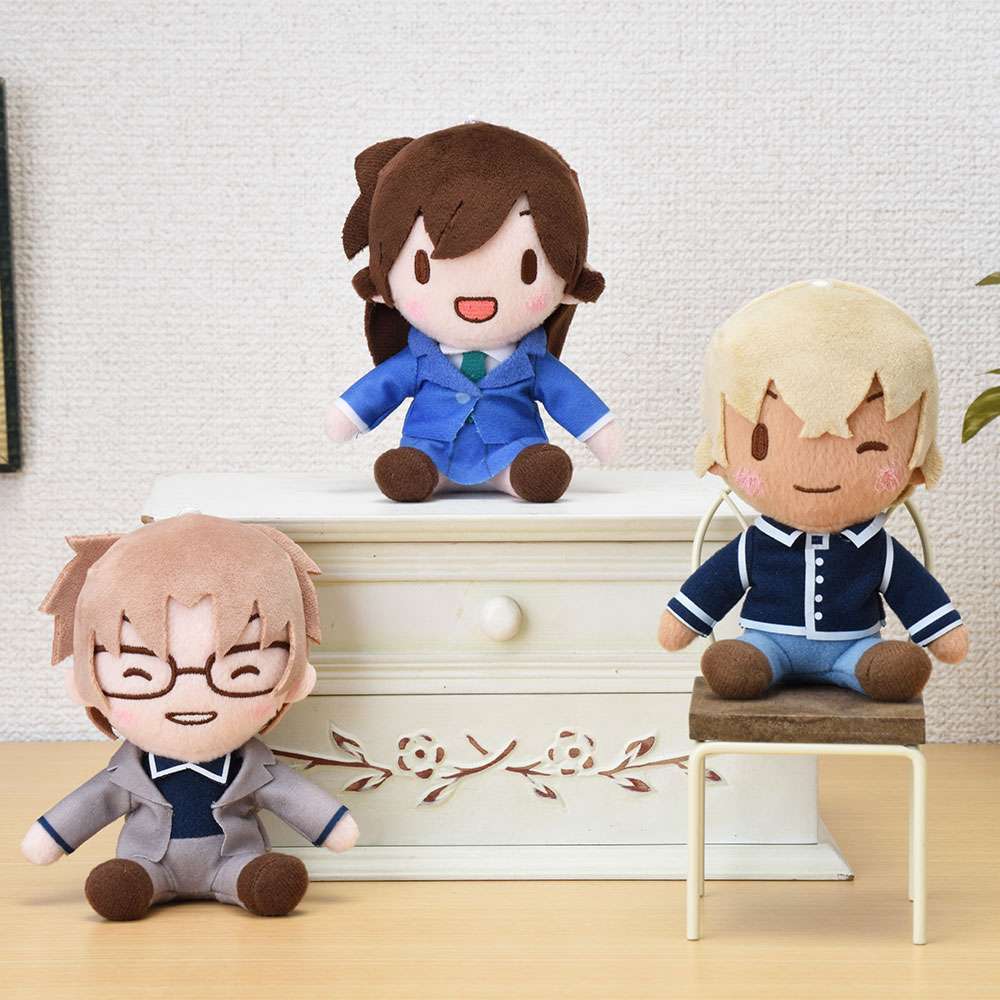 名探偵コナン　ふわぷち　ミニぬいぐるみ“蘭&沖矢&安室