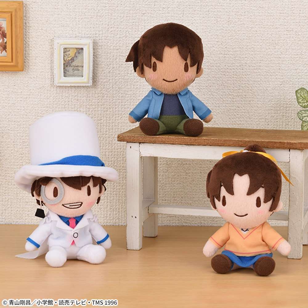 名探偵コナン　ふわぷち　ミニぬいぐるみ“怪盗キッド&平次&和葉