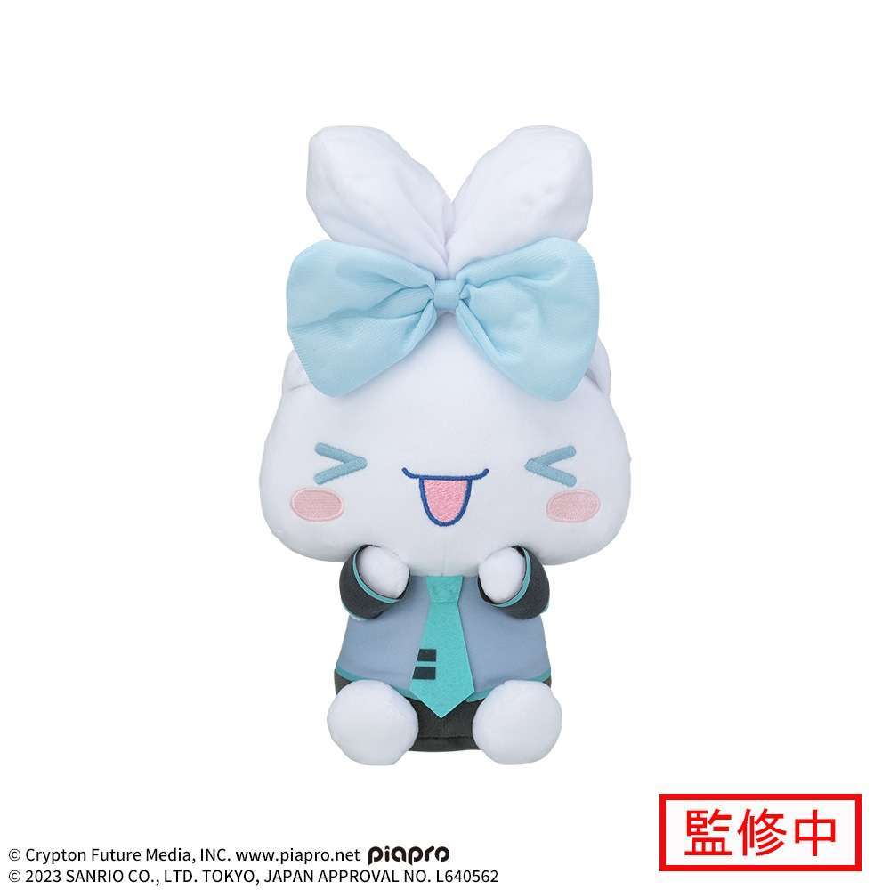 初音ミク×シナモロール　Mぬいぐるみシナモロール