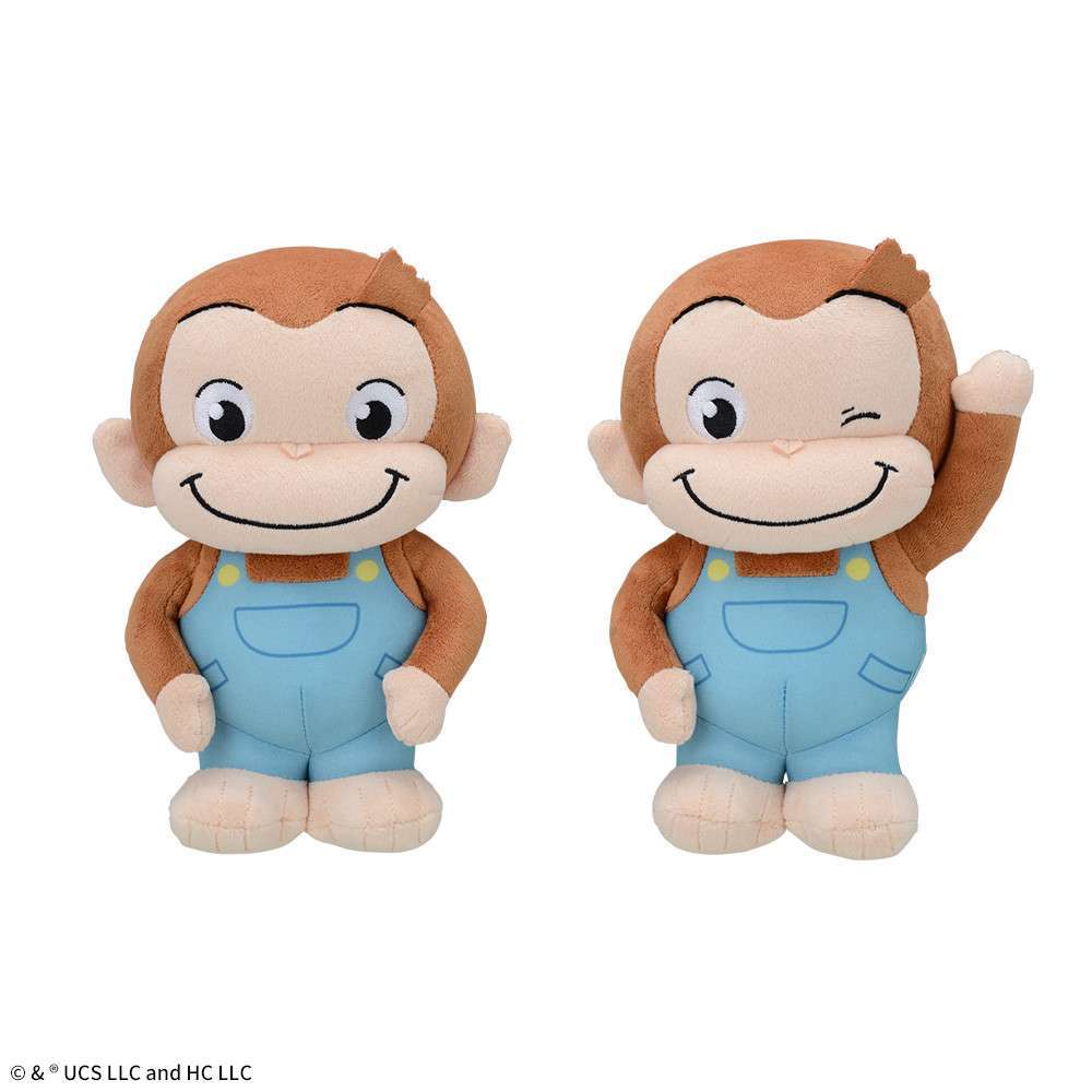 おさるのジョージ ぽってりMぬいぐるみ ~オーバーオール~