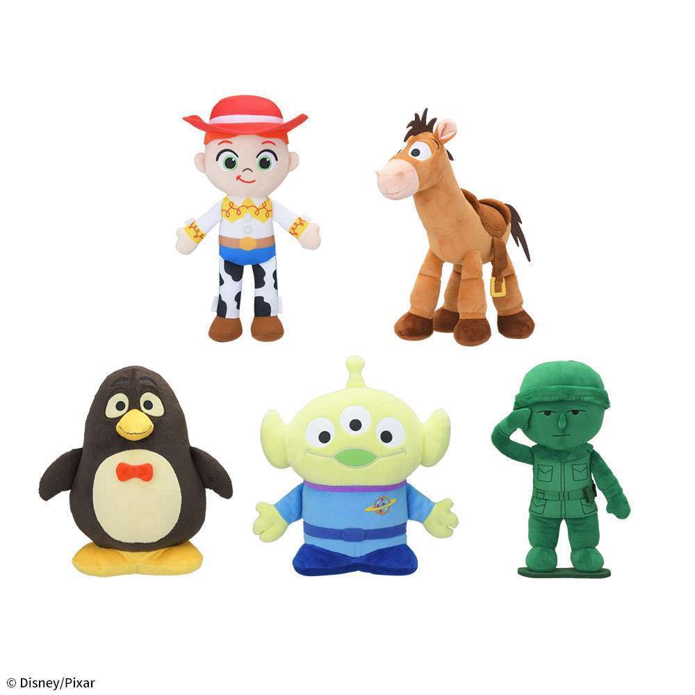 トイ・ストーリー２　Ｌぬいぐるみ　“ジェシー&ブルズアイ&エイリアン &ウィージー&グリーンアーミーメン