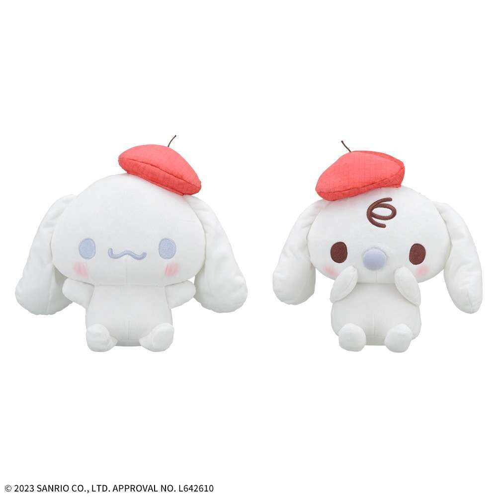 ゆるかわ サンリオキャラクターズ Mぬいぐるみシナモン・みるく vintage red