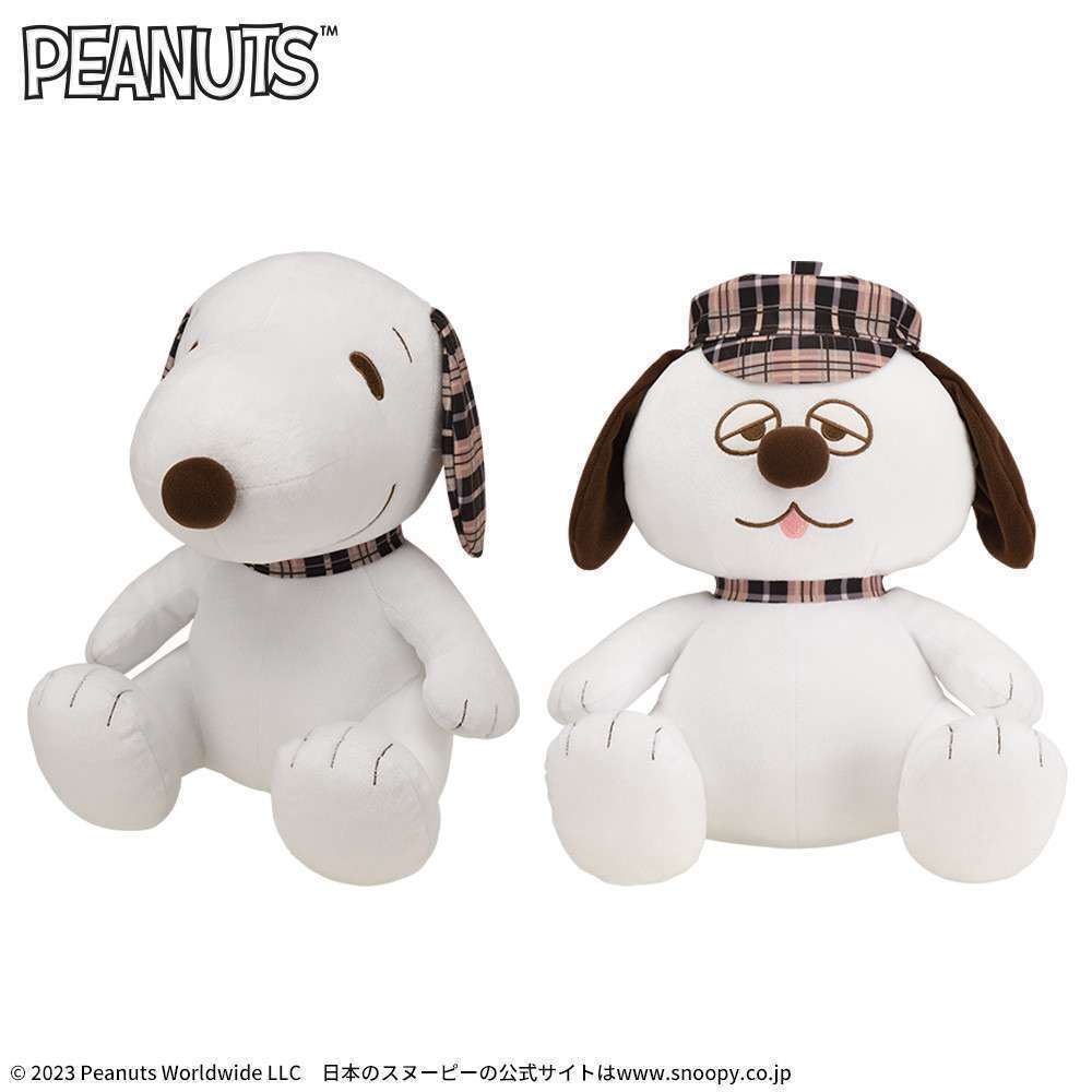 SNOOPY™ Lぬいぐるみ“スヌーピー&オラフ チェックスタイル