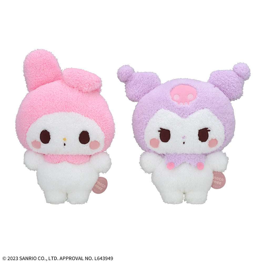 ゆるかわ　サンリオキャラクターズ　moco mee　Mぬいぐるみマイメロディ・クロミ