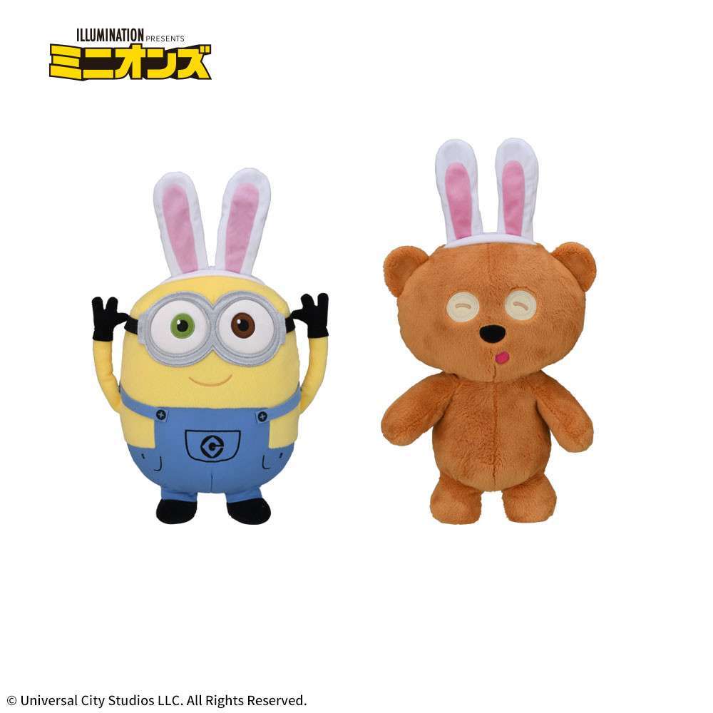 ミニオン Lぬいぐるみボブ&ティム ラビットVer.