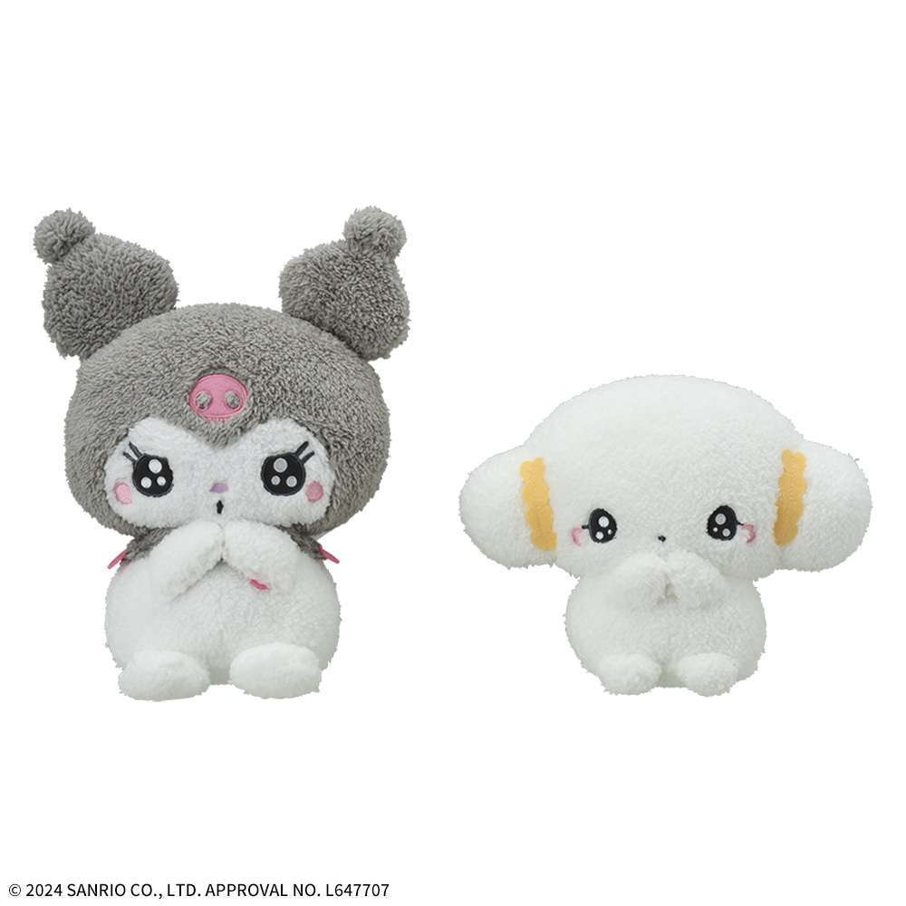 ゆるかわ サンリオキャラクターズ きゅるぽて Mぬいぐるみクロミ・こぎみゅん