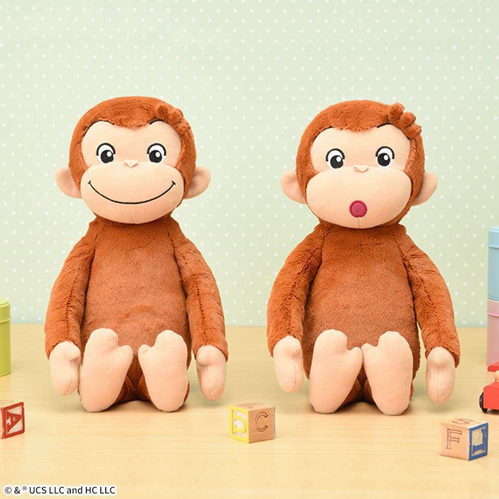 おさるのジョージ Lぬいぐるみ いろいろポーズ