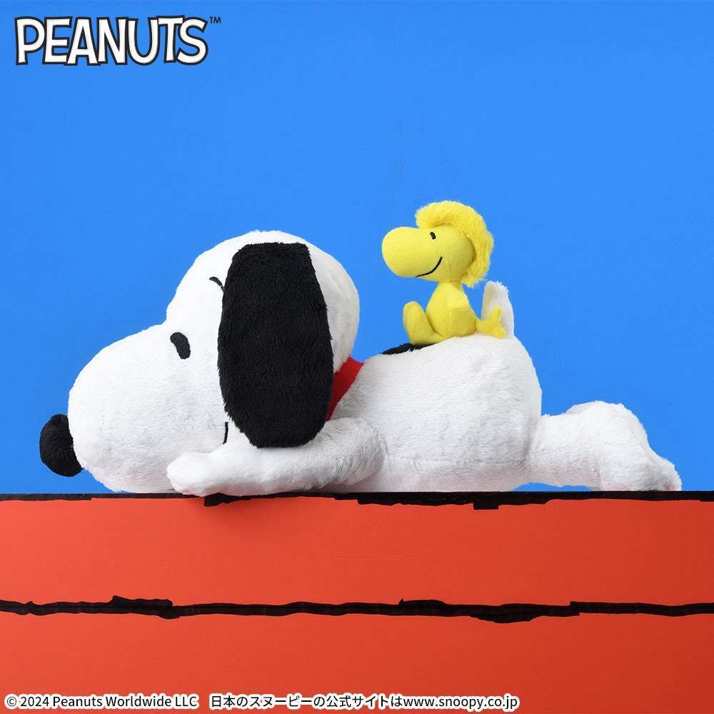 SNOOPY™ Lぬいぐるみ スヌーピー&ウッドストック おしりVer.