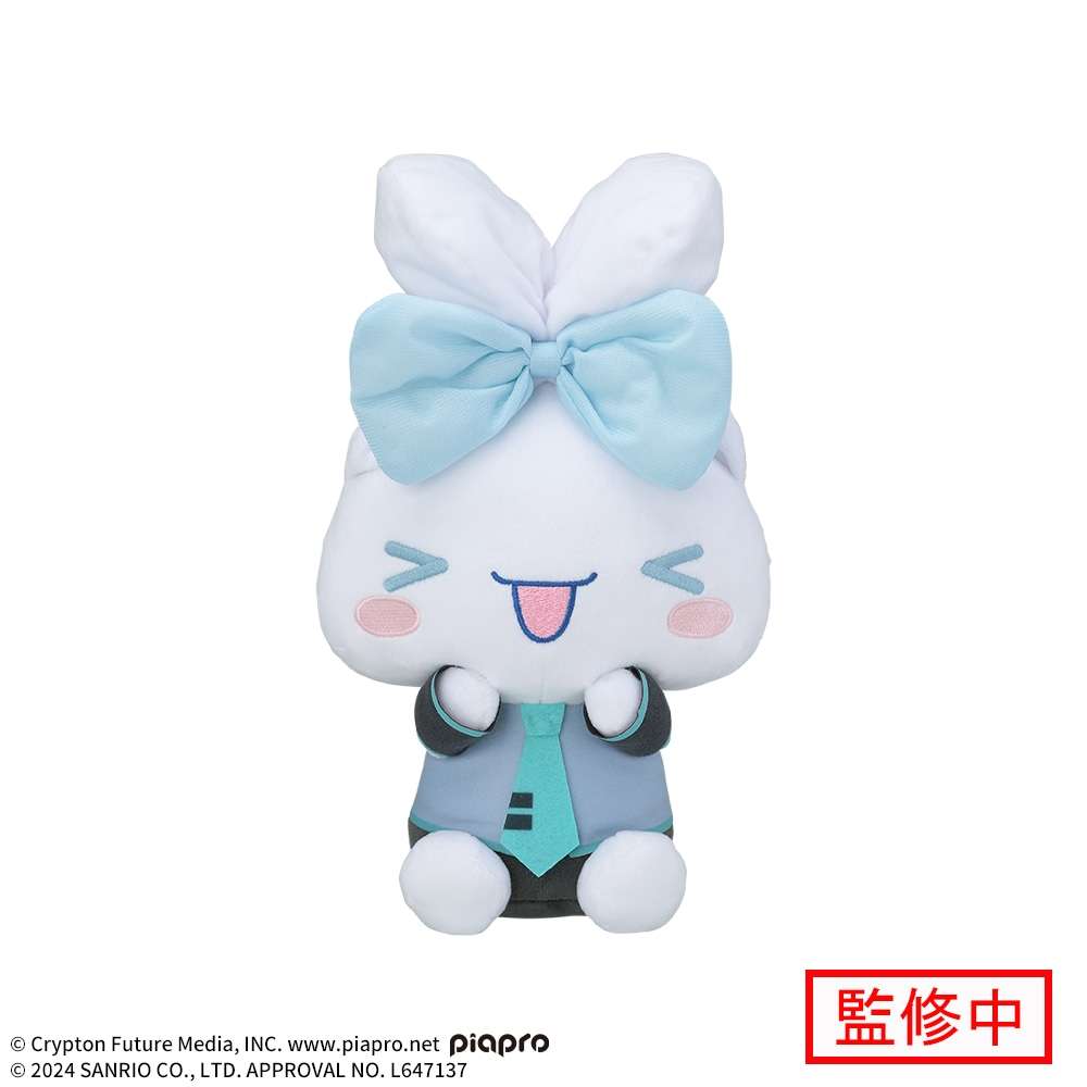 初音ミク×シナモロール　Mぬいぐるみシナモロール