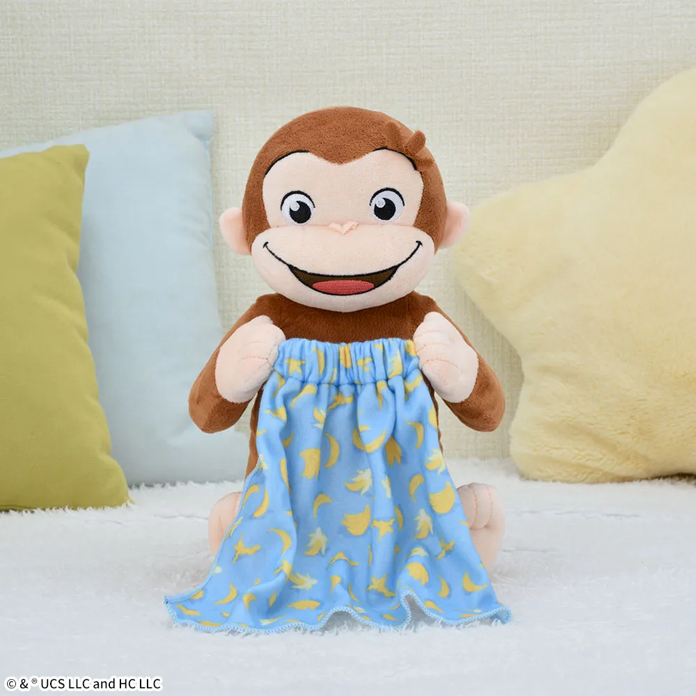 おさるのジョージ Lぬいぐるみ いないいないばあポーズ