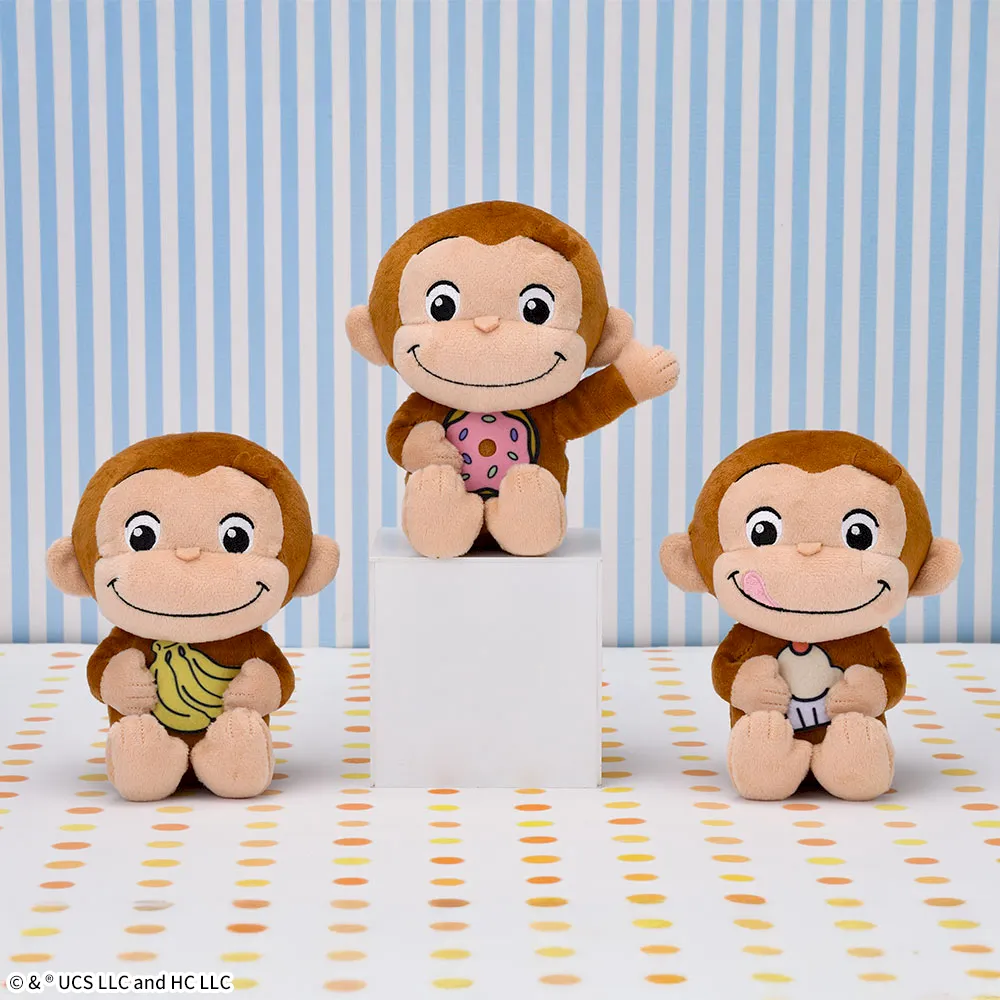 おさるのジョージ ぽってりぬいぐるみ くいしんぼう